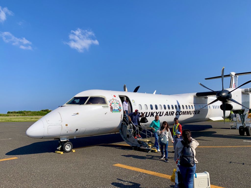 沖縄からの飛行機